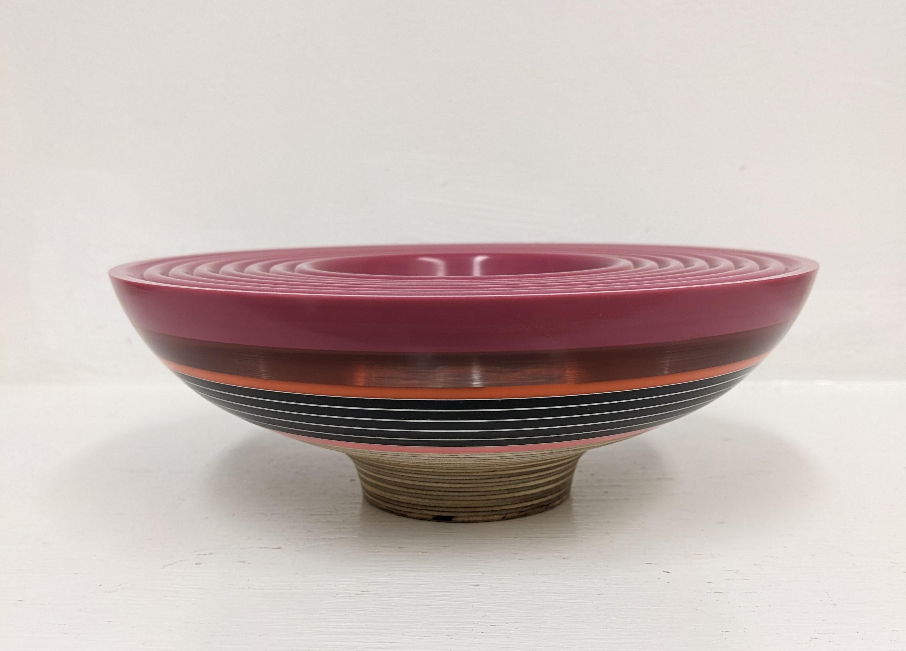 Pink Beaded Topped Bowl