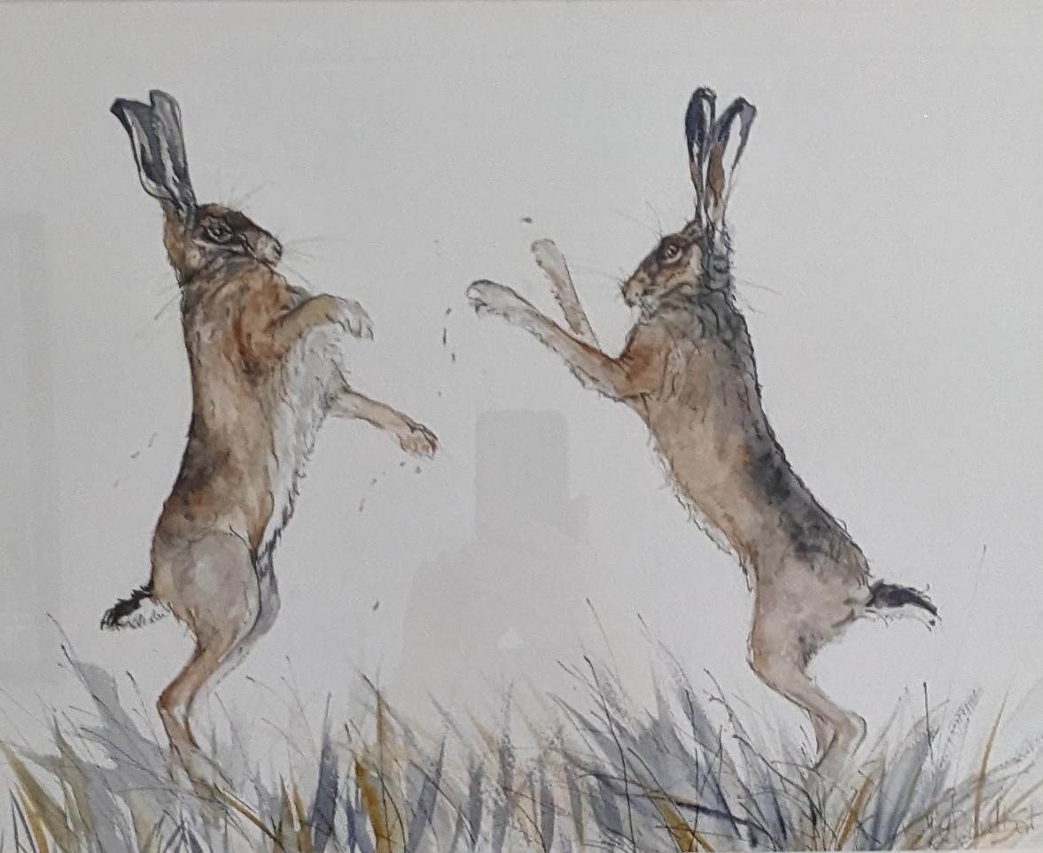 Dancing Hares