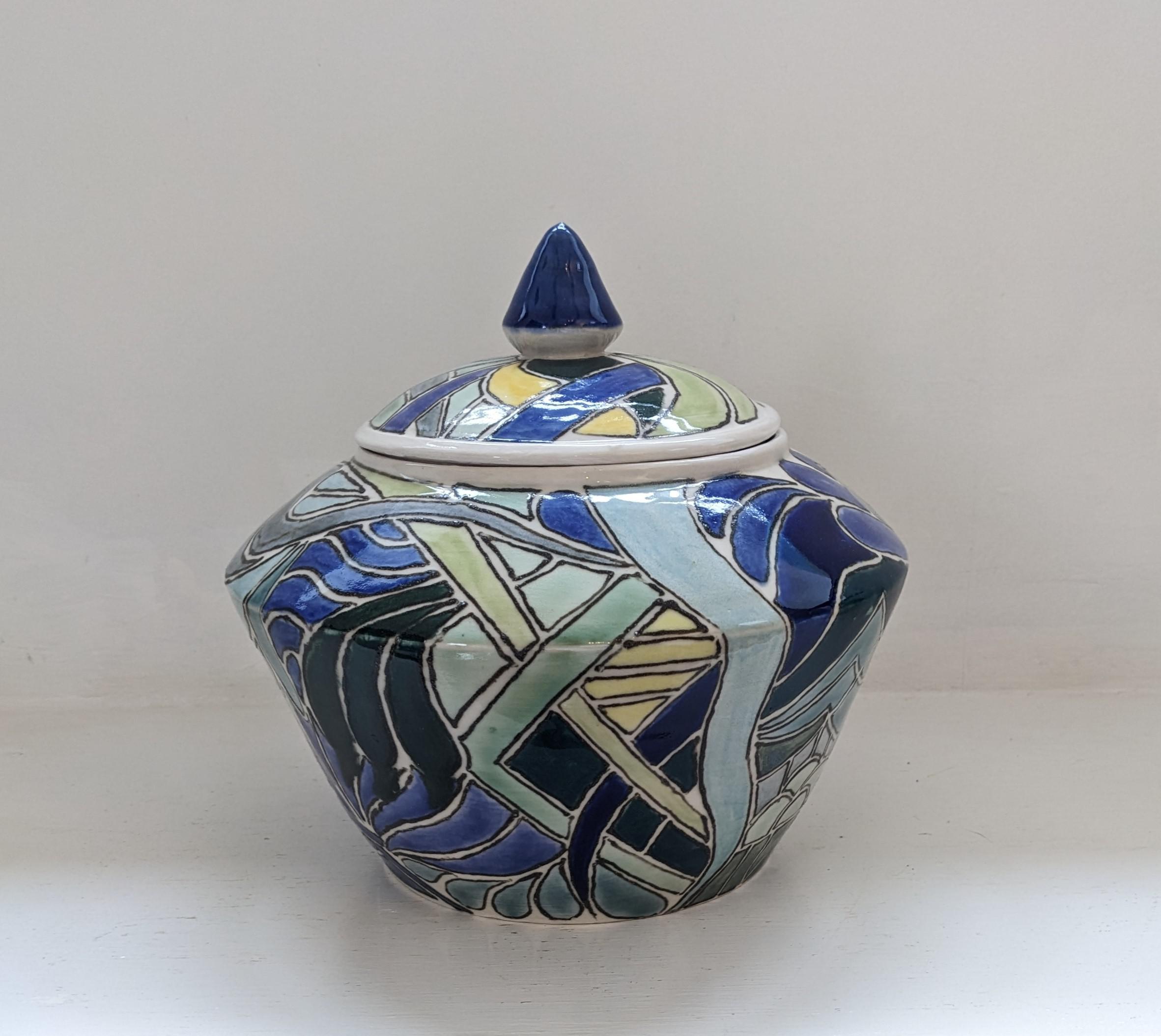 Aztec Pattern Jar