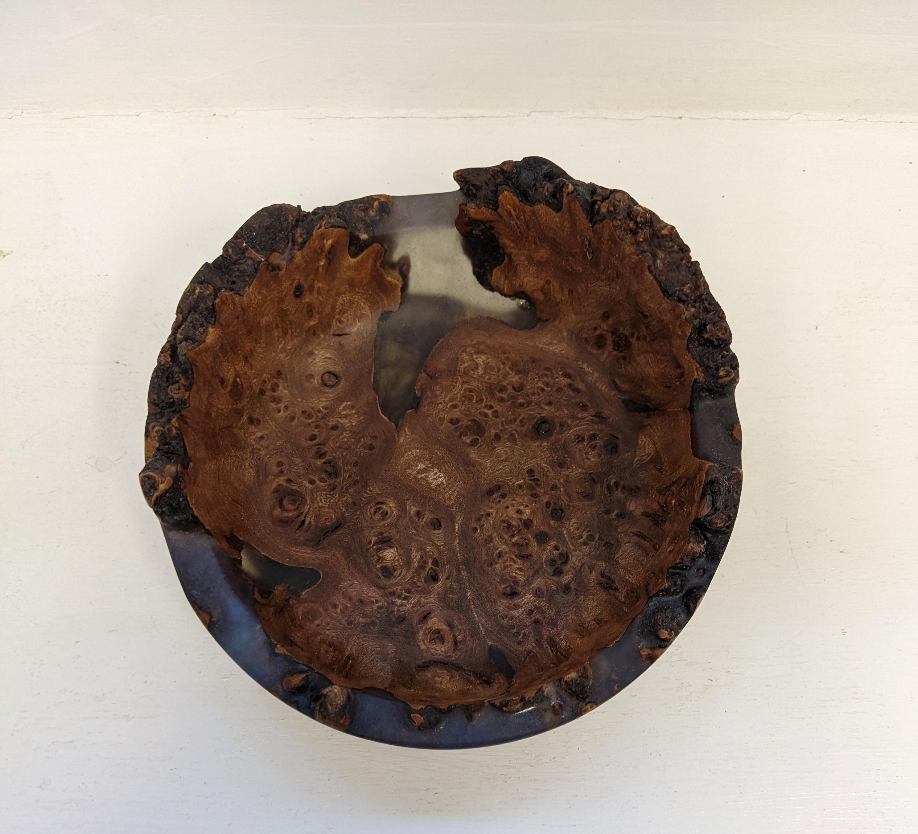 Elm Burr and Resin Bowl