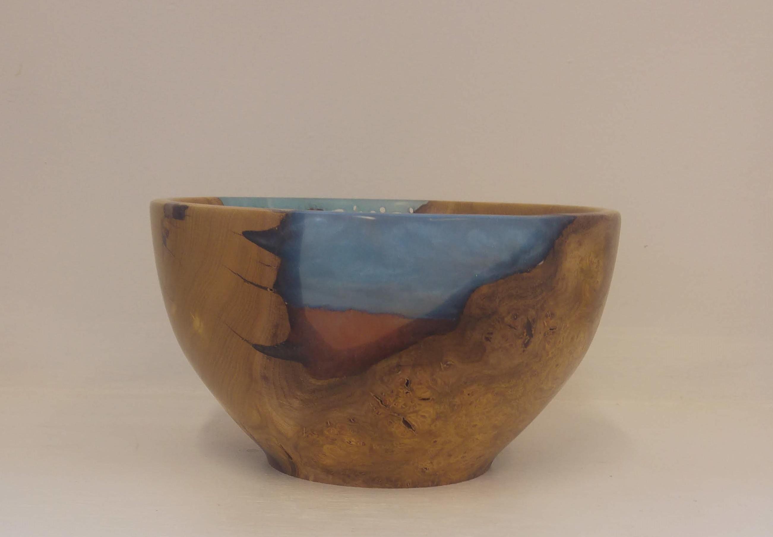 Mulberry and Pierced Resin Bowl