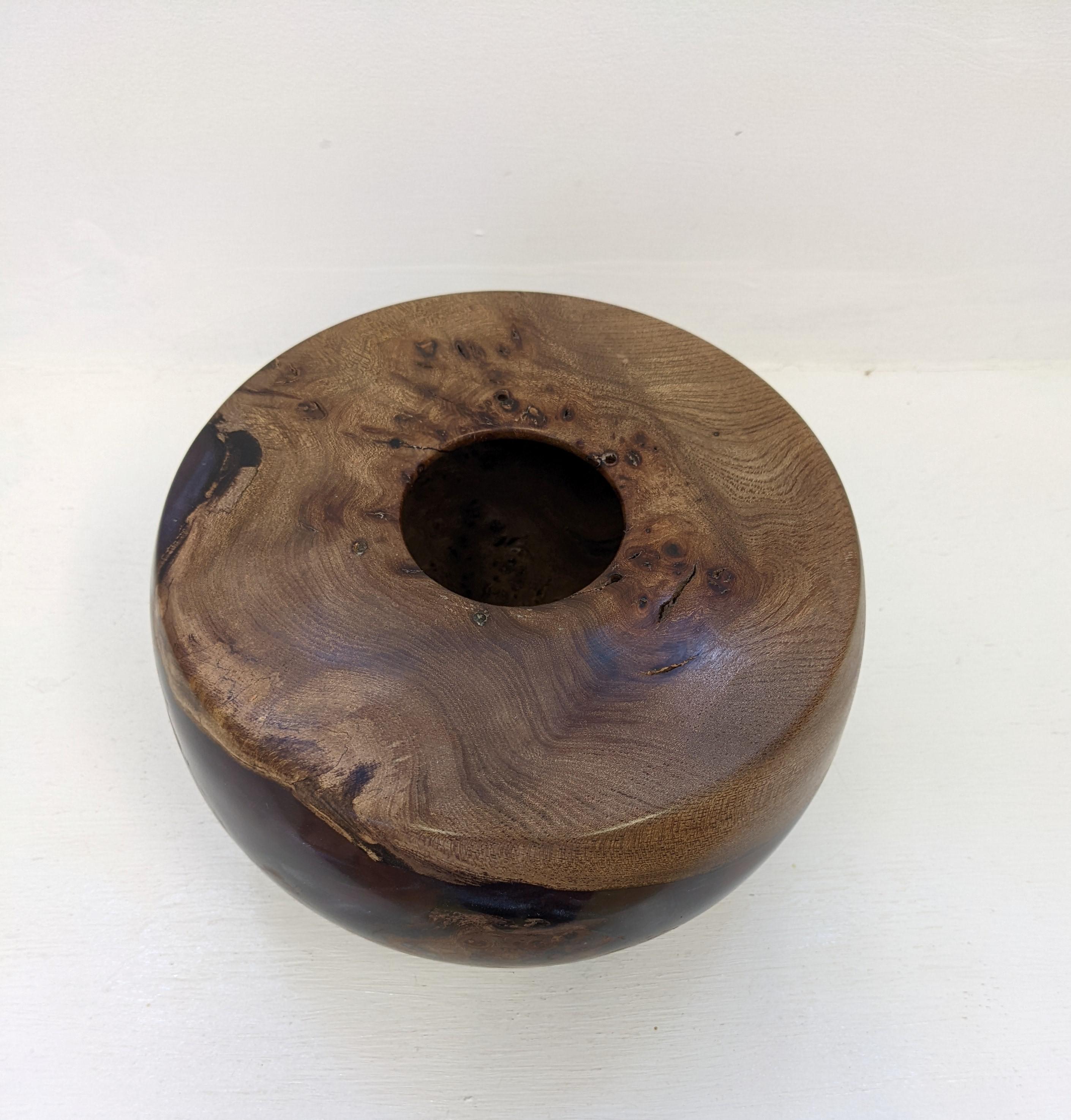 Elm Burr and Resin Pot