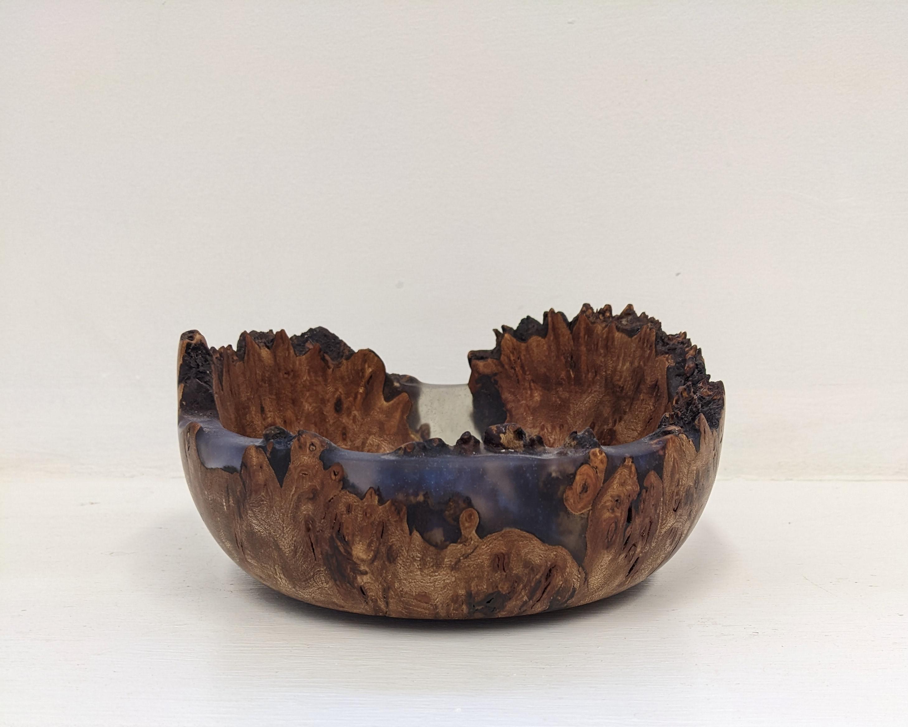 Elm Burr and Resin Bowl