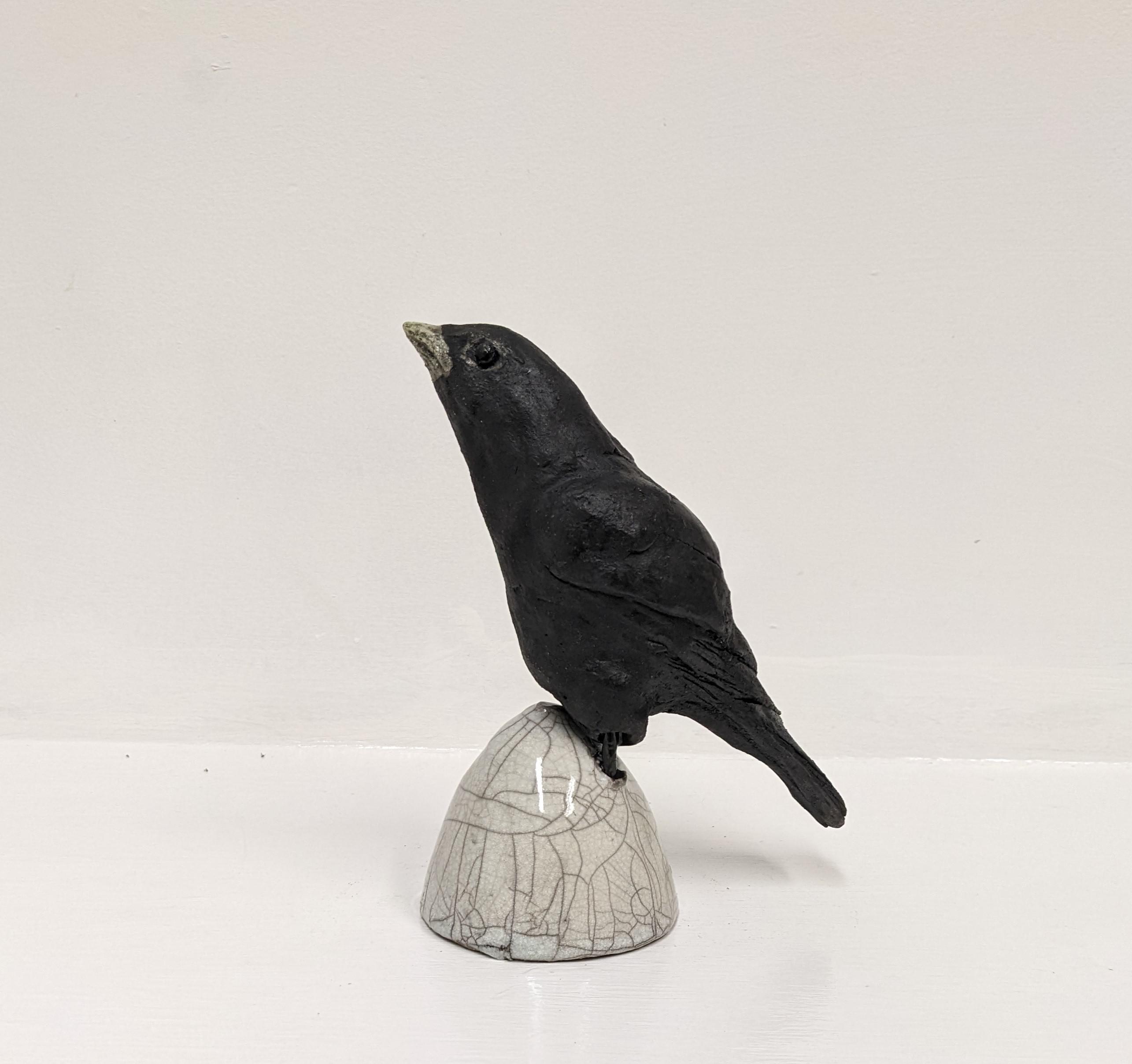 Bird on Raku Stand