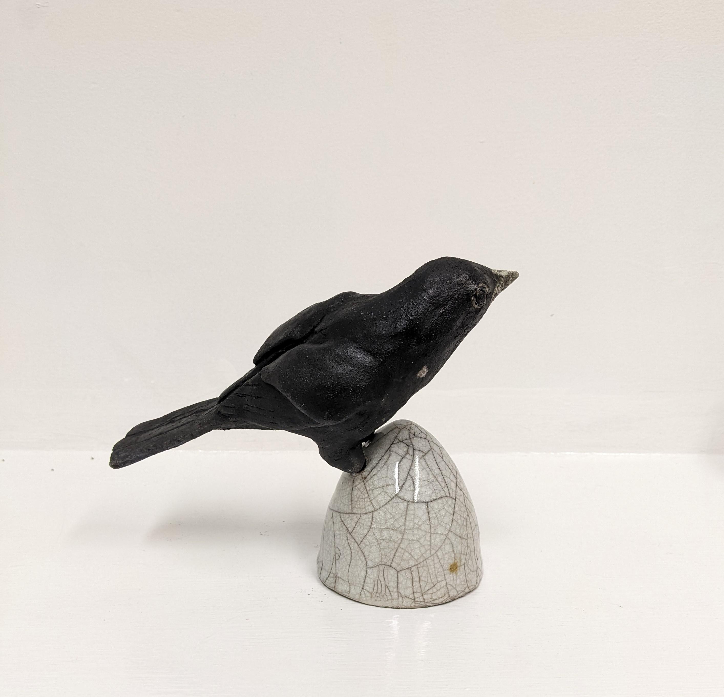 Bird on Raku Stand