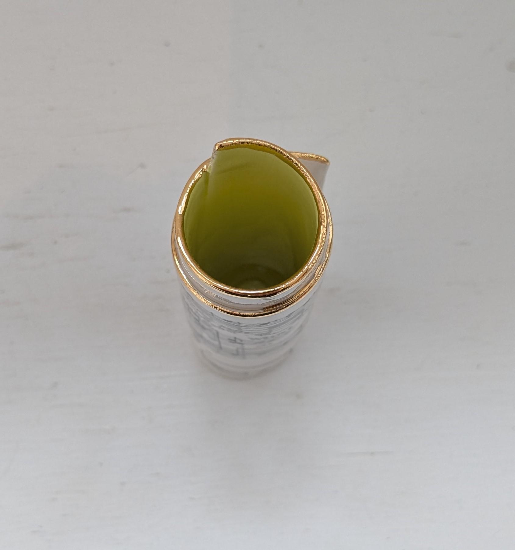 Small Green Music Scroll Bud vase