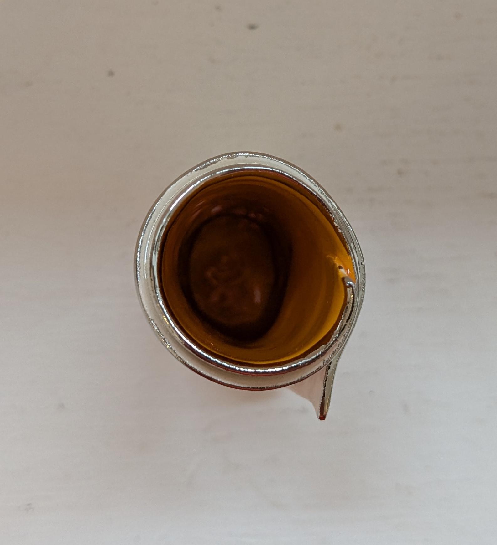 Small Orange Script Scroll Bud Vase