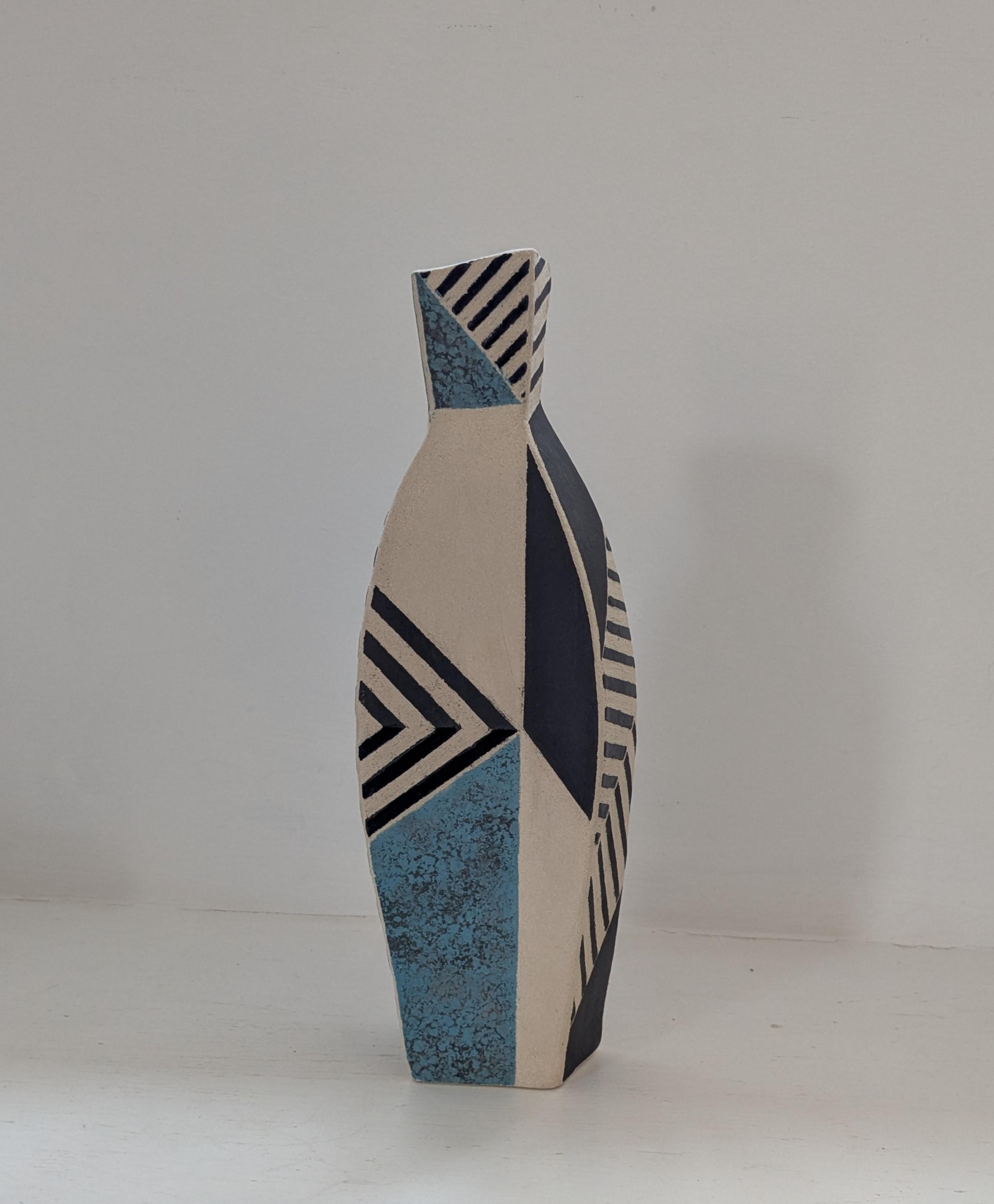 Angular Italian Church Vessel - blue
