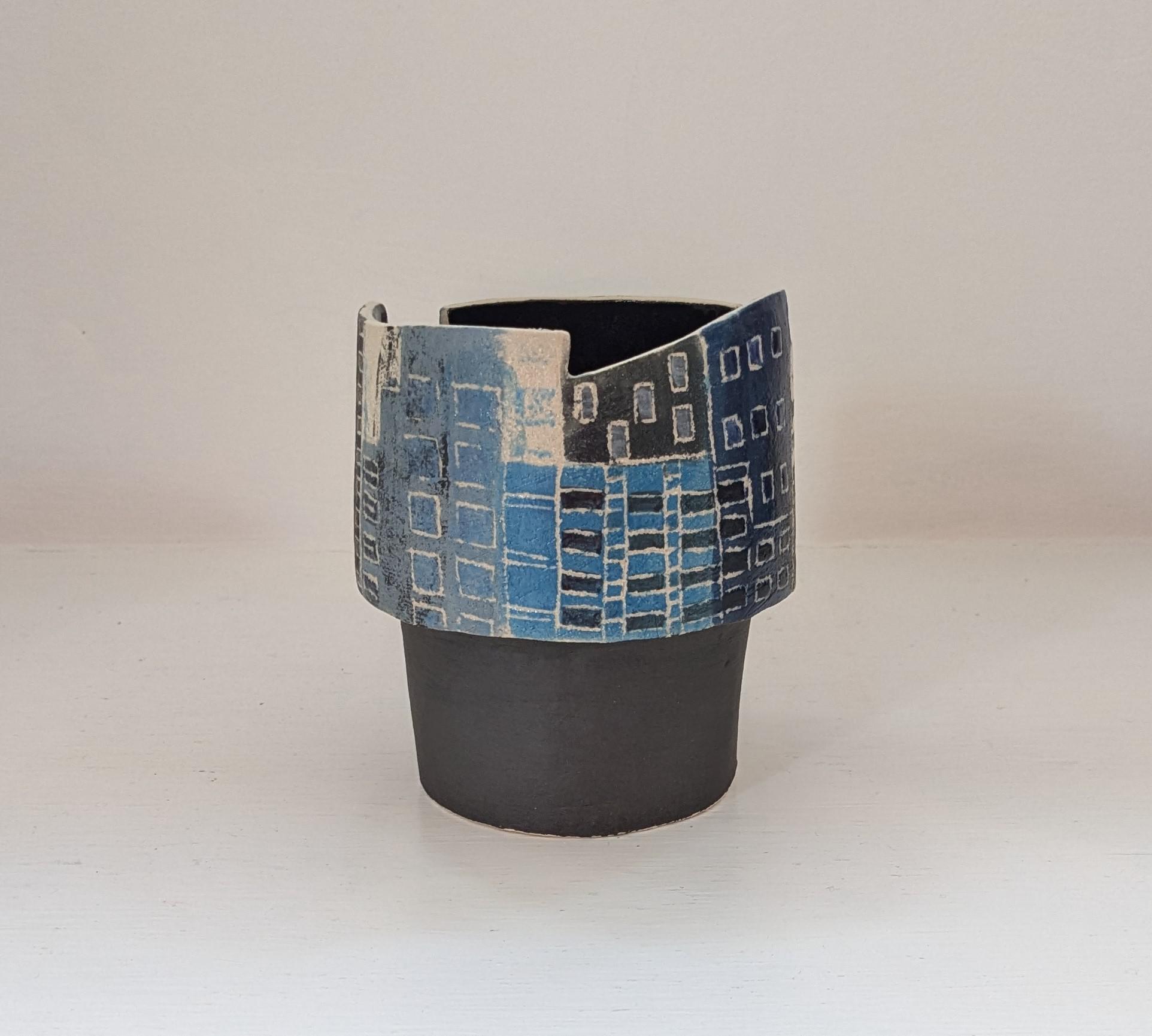 New York Blue Candle Holder
