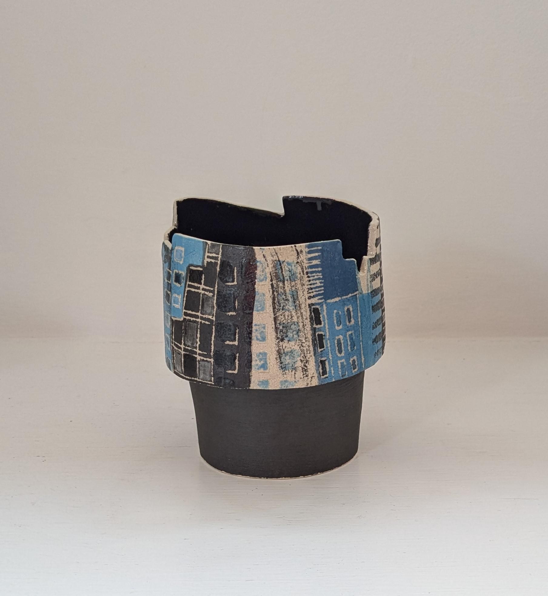 New York Blue Candle Holder