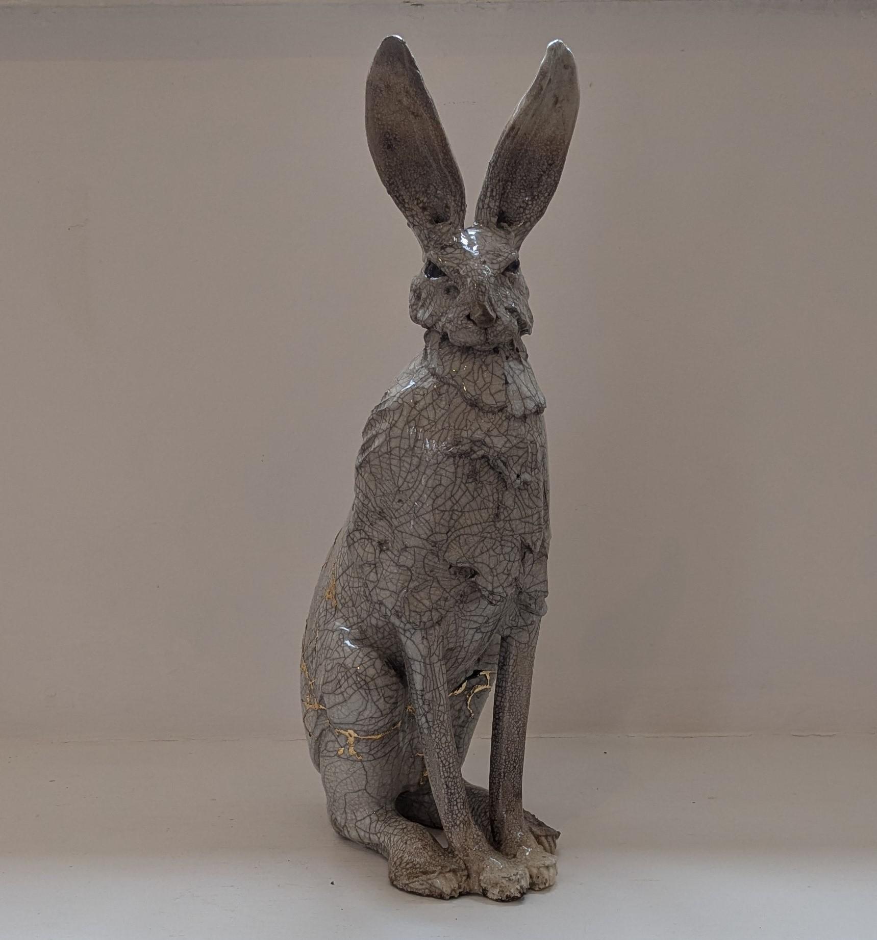 Large Upright Kintsugi Hare