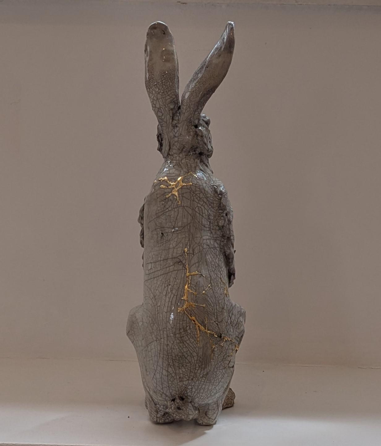 Large Upright Kintsugi Hare