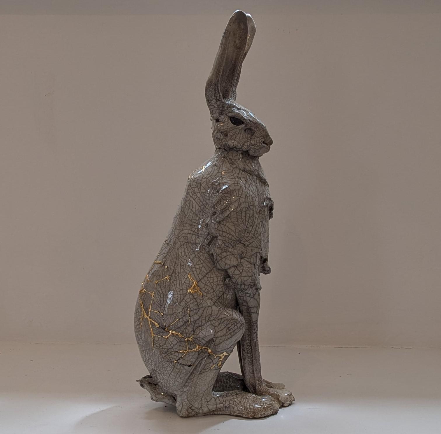 Large Upright Kintsugi Hare