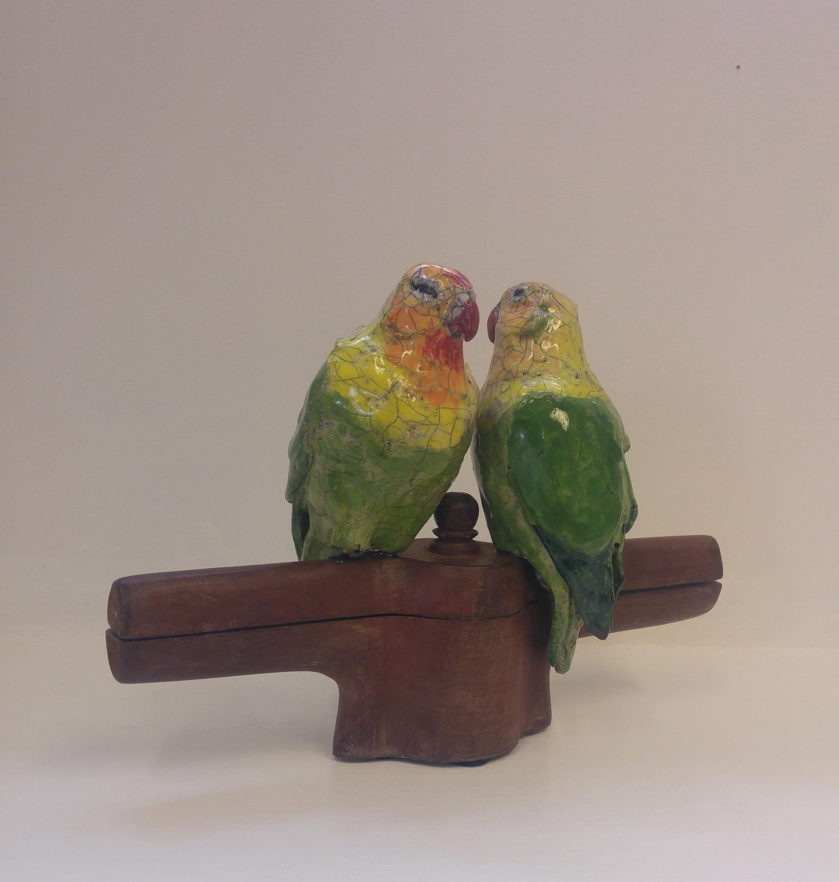 Lovebirds on Grinder