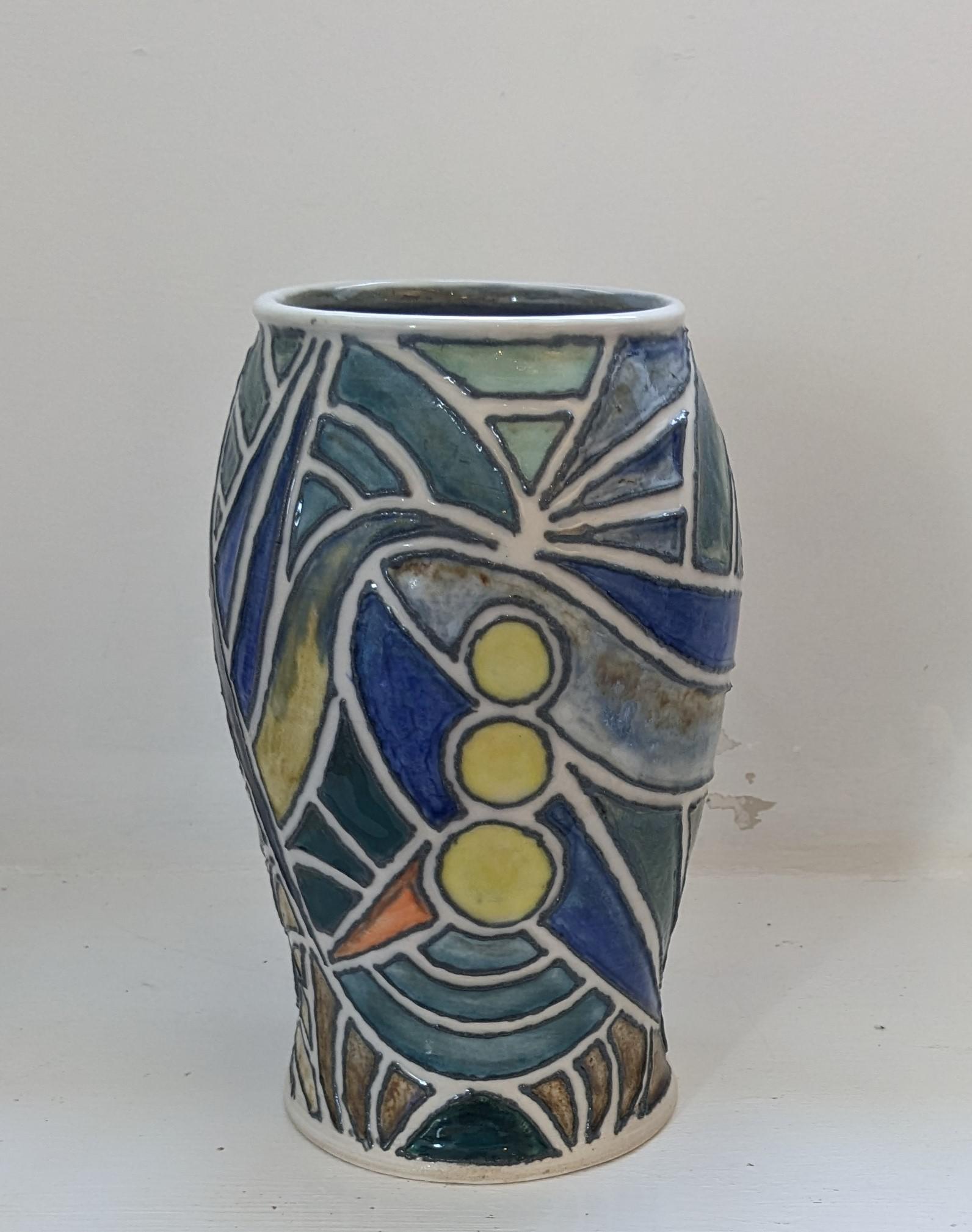 Aztec Style Vase