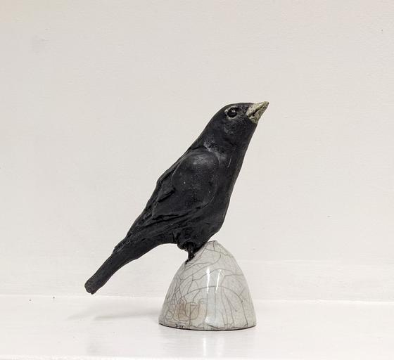 Bird on Raku Stand