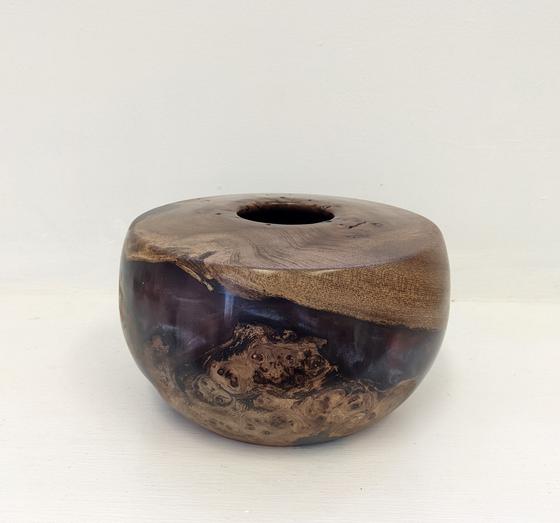 Elm Burr and Resin Pot