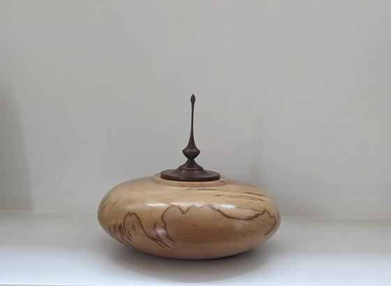 Beech Pot with Finial