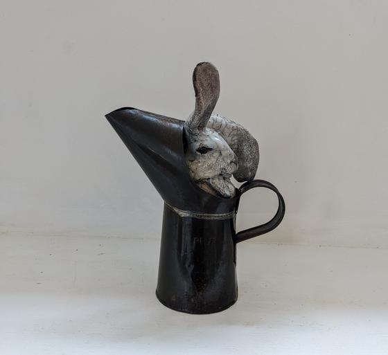 Greasy Hare in Brown Oil Can