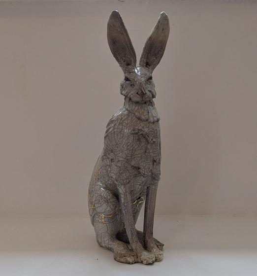 Large Upright Kintsugi Hare