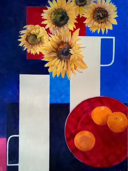 Sunflowers and Oranges