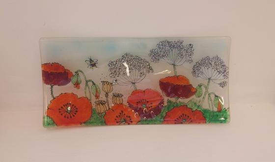 Poppies Serving Platter